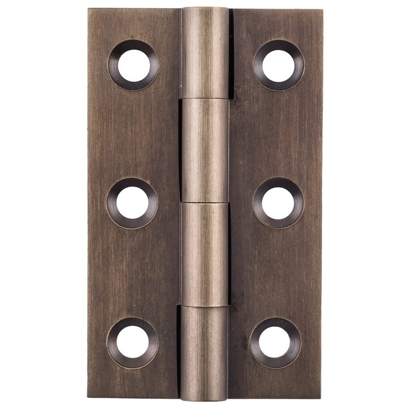 Cabinet Hinge Fixed Pin Antique Brass H50xW28mm