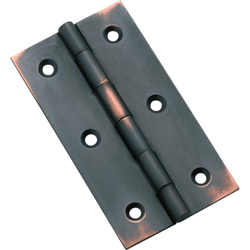 Cabinet Hinge Fixed Pin Antique Copper H76xW41mm