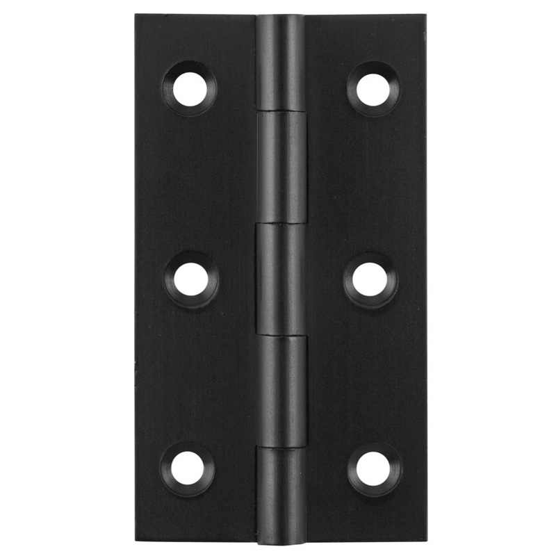 Cabinet Hinge Fixed Pin Matt Black H63xW35mm