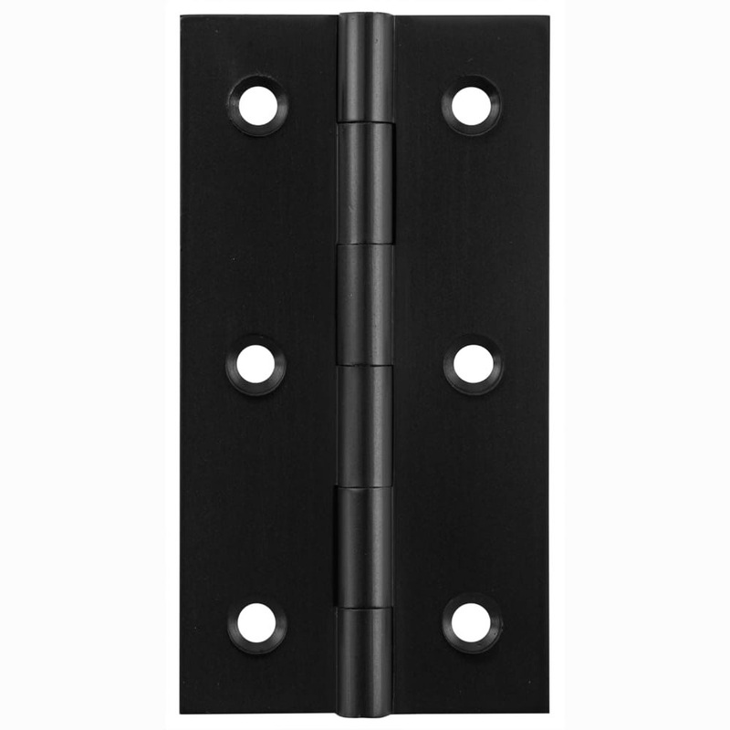 Cabinet Hinge Fixed Pin Matt Black H76xW41mm