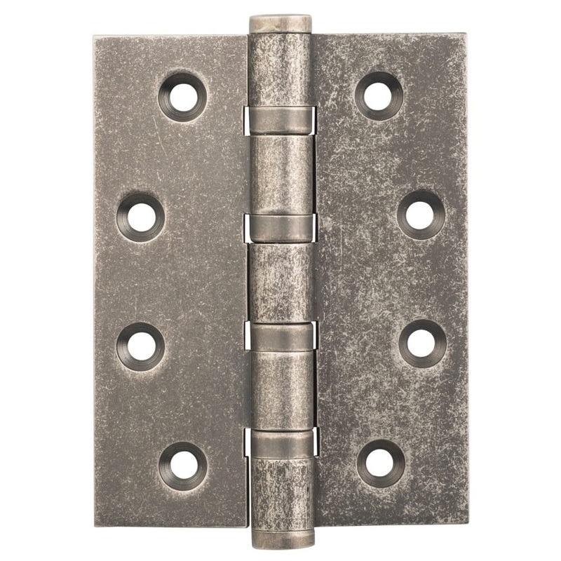 Hinge Ball Bearing Rumbled Nickel H100xW75mm