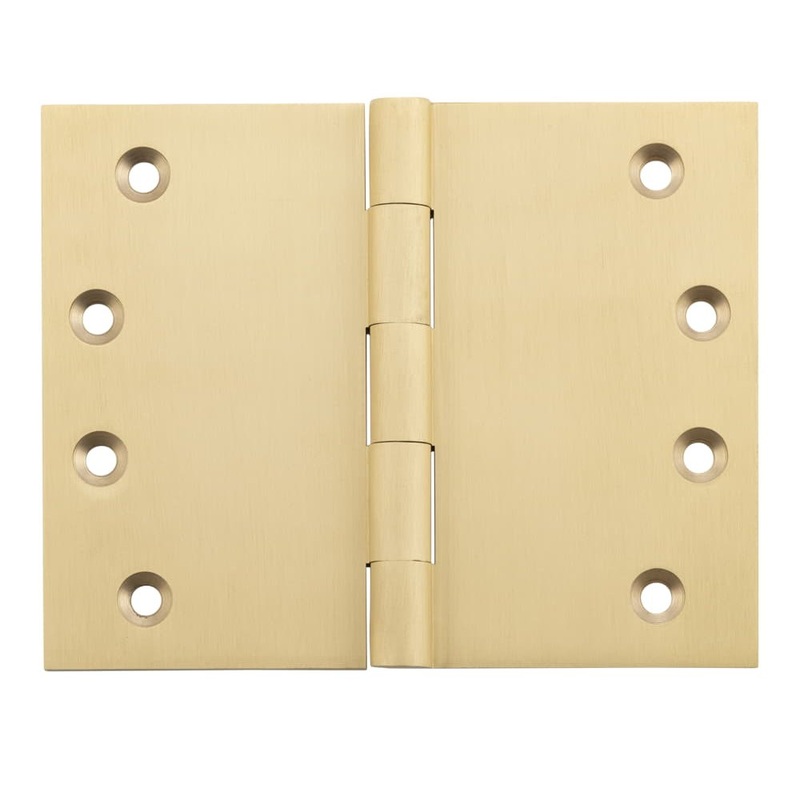 Hinge Broad Butt Satin Brass H100xW125mm