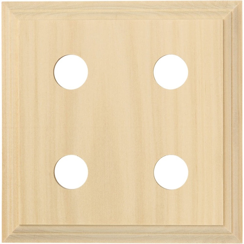 Switch Socket Block Classic Quad Pine