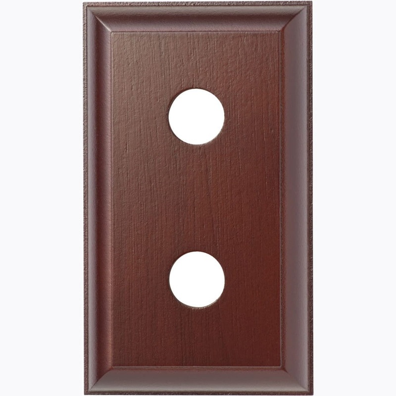 Switch Socket Block Traditional Double Cedar