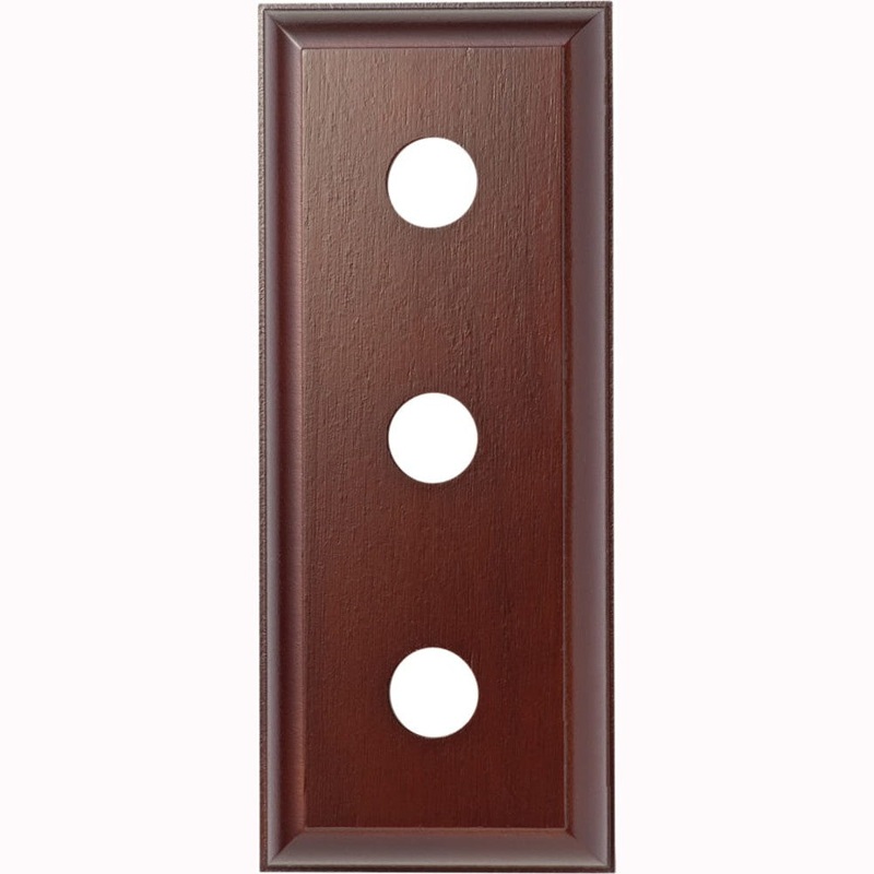 Switch Socket Block Traditional Treble Cedar