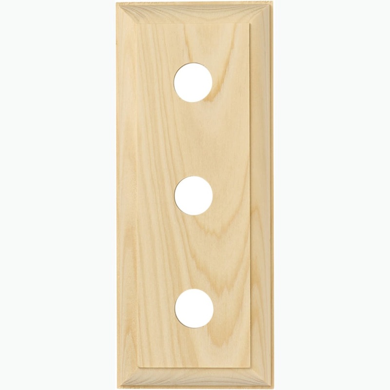 Switch Socket Block Traditional Treble Pine